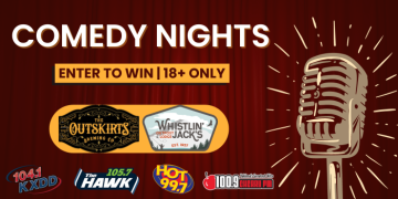 Win Tickets to Comedy Night at Outskirts Brewing & Whistlin' Jack's