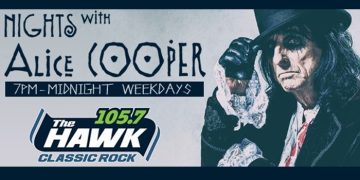 'Nights With Alice Cooper' - Weeknights from 7-Midnight on 105.7 'The Hawk'
